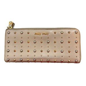 MIU MIU Studded Long Wallet